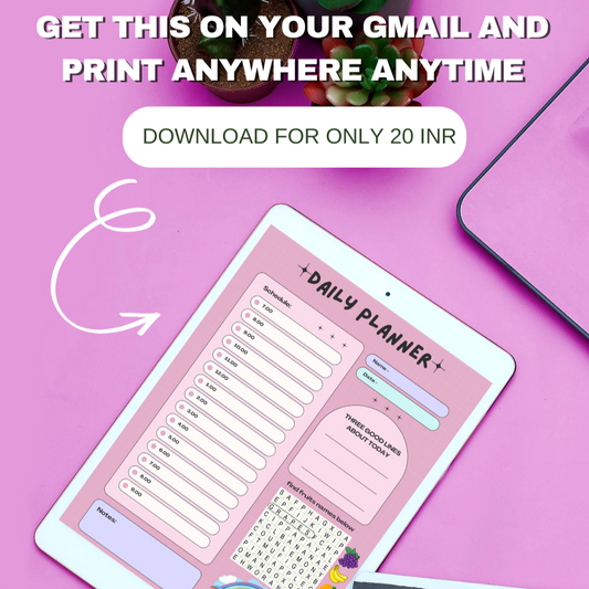 Time table for kids must buy ₹20 only